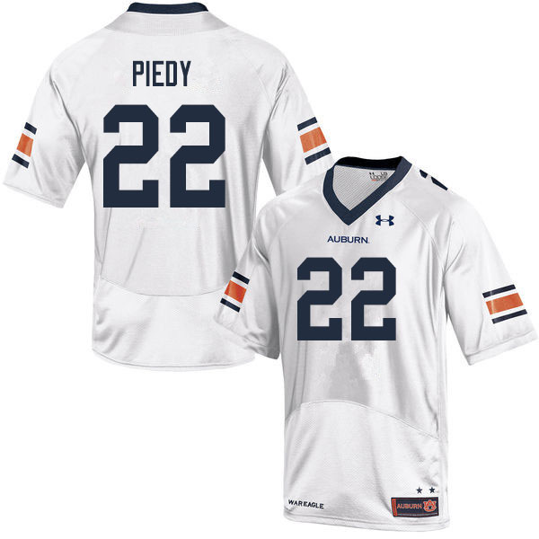 Men's Auburn Tigers #22 Erik Piedy White 2019 College Stitched Football Jersey